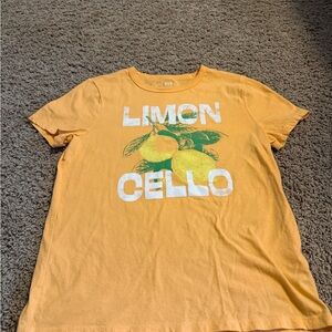 Lemon Graphic Yellow Tee